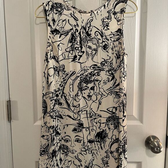 Reformation Black and White Artistic Mini Dress - Picture 3 of 6